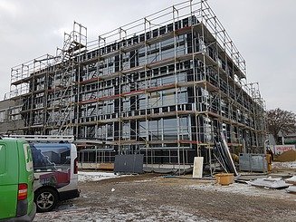 Zu sehen ist das Bauen im Bestand-Projekte Anbau Züblin, Neu-Ulm im Umbau