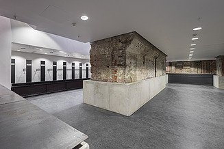 Zu sehen ist der Innenbereich des Bauen im Bestand-Projektes Kulturkraftwerk Dresden