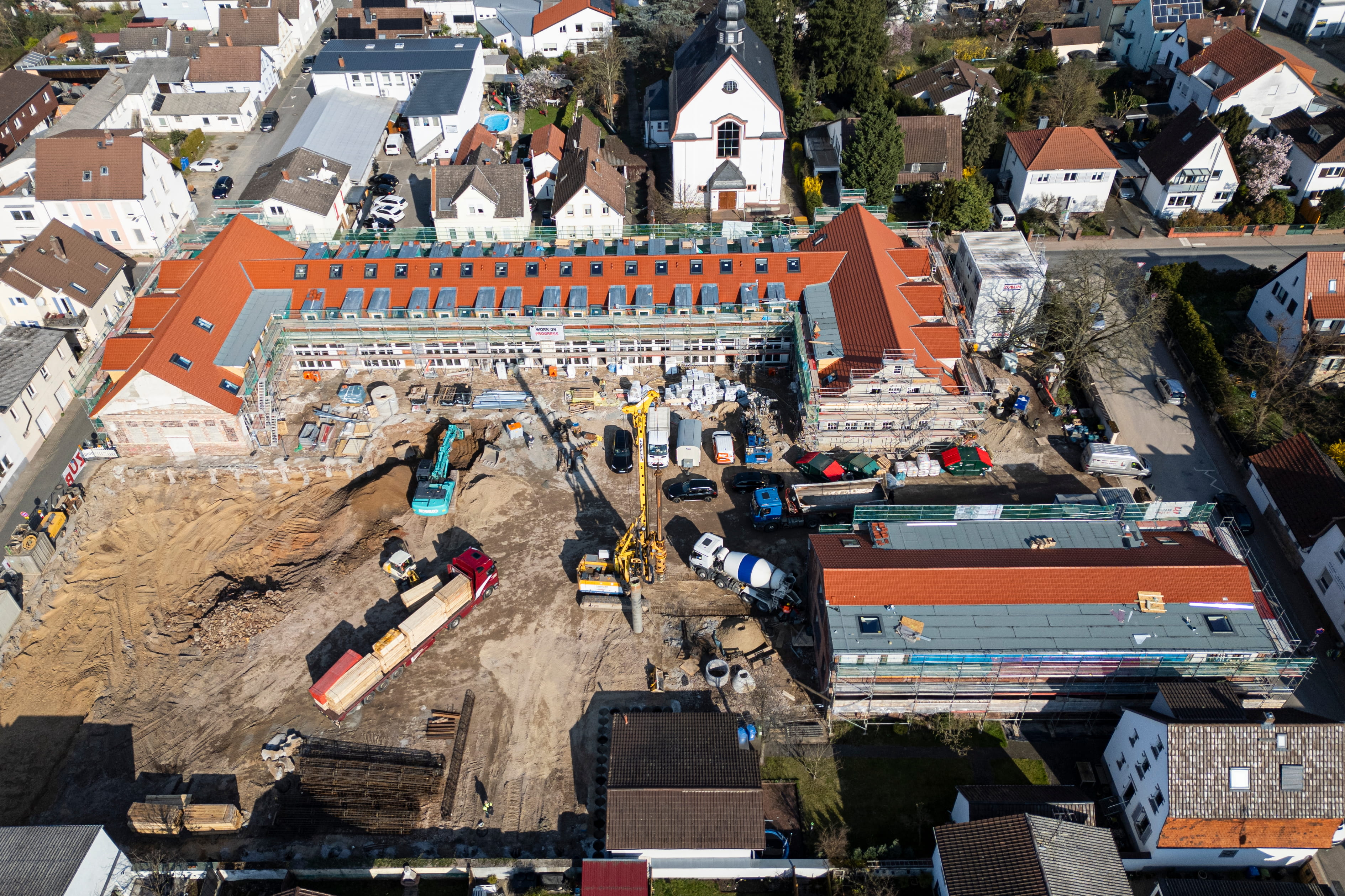 Luftaufnahme auf das Areal der Seidelschen Höfe