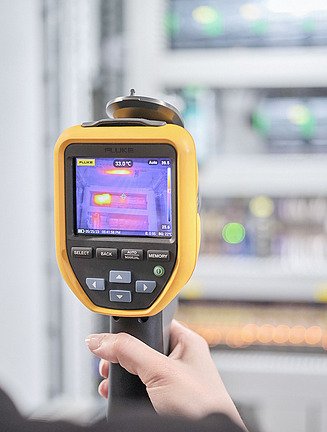 Wärmebildkamera in Benutzung