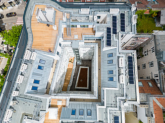 Bild von Drohnenflug Außenansicht Mayerhofgasse