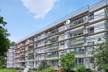 Fassadensanierung eines Wohnblockkomplexes