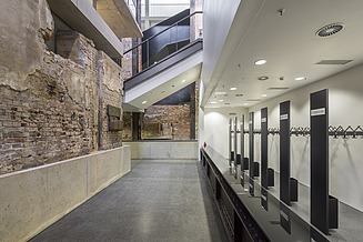 Zu sehen ist der Innenbereich des Bauen im Bestand-Projektes Kulturkraftwerk Dresden