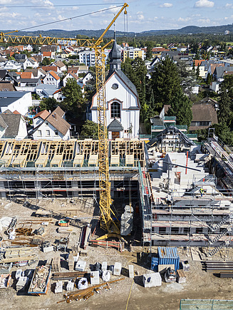 Drohnen Aufnahme von schräg oben