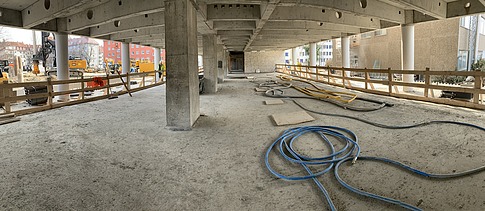 Zu sehen umbauten des Bauen im Bestand Projektes TAK-Telekomareal  Konstanz