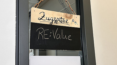 Schild Besprechungsraum Raum Zugspitze Thema RE:Value